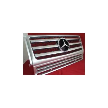 Tuning Sportovní maska s logem Mercedes G Class W463, stříbrná-chrom