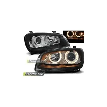 Přední světlomet Přední světla Toyota Rav 4, 1994-2000, Angel Eyes, černé black