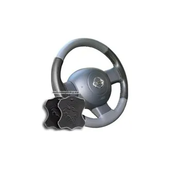 Potah na volant Potah volantu kožený Maria Cavallo velikost C barva černá/tmavě šedá SLEVA 6%