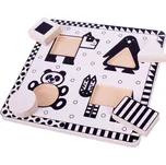 Bigjigs Toys Vkládačka tvary černobílé