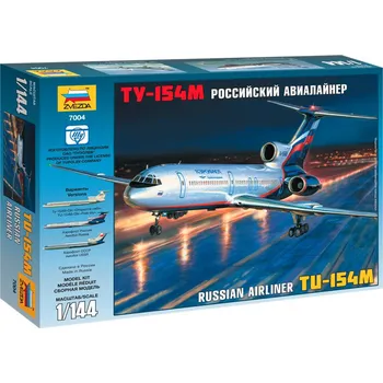 Plastikový model Zvezda Tu-154M Russian Airliner 1:144