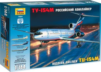 Plastikový model Zvezda Tu-154M Russian Airliner 1:144