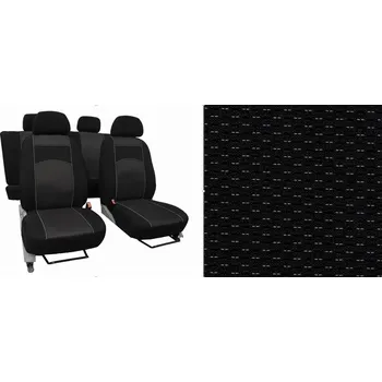 Ochranný autopotah Autopotahy NISSAN PULSAR, se zadní loketní opěrkou, od r.2014, VIP černé