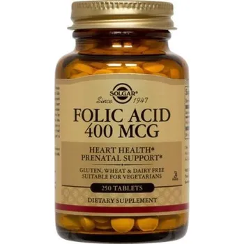 Solgar kyselina listová 400 mcg 100 tablet