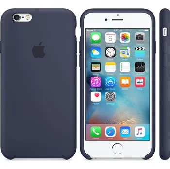 Pouzdro na mobilní telefon Apple iPhone 6S Silicone Case - Midnight Blue