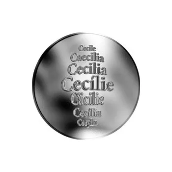 Česká jména - Cecílie - stříbrná medaile
