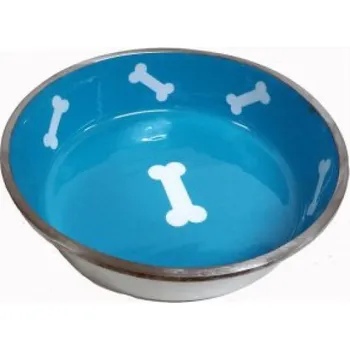 Miska pro psa Miska KOST modrá 1L l/21cm