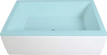 Sprchová vanička Polysan Deep Plain Nika bílý 120 x 36 cm