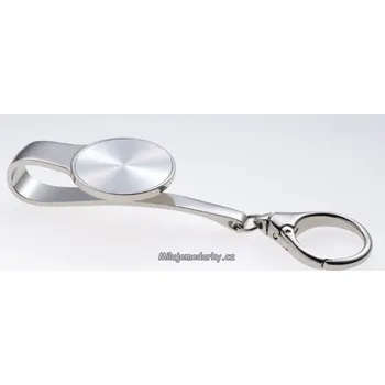 kovový přívěsek na klíče LENI k zavěšení do tašky