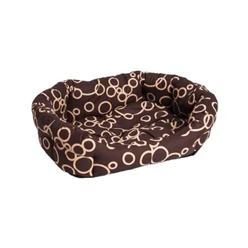 Pelíšek pro psa Samohýl Bednář pelech 8 hran hnědý/béžový