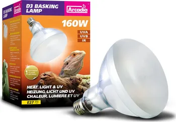 Osvětlení do terária Arcadia D3 Basking Lamp 160 W