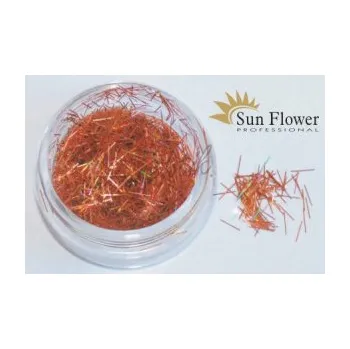 Třpytka na tělo a vlasy Sun Flower Zdobení nehtů Hologramové nitě T74 cihlové