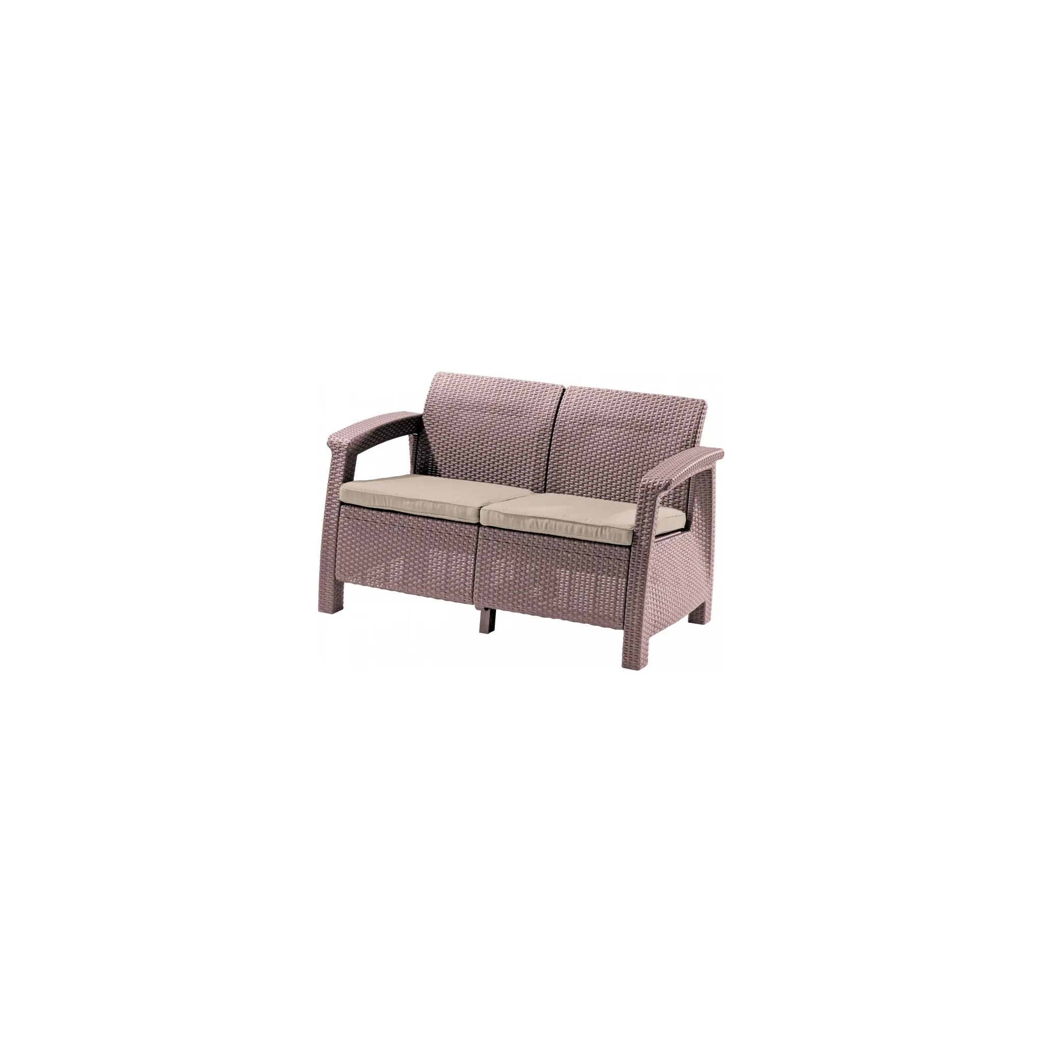Fotografie 3 - Zahradní pohovka Allibert Corfu Love Seat zahradní pohovka cappuccino