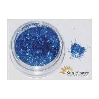 Třpytka na tělo a vlasy Sun Flower Zdobení nehtů Hologramové nitě T73 modré