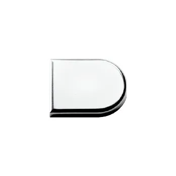 Nábytkové kování Hettich závěs na sklo, krytka "D" matný nikl