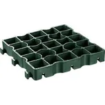 Ecoraster S 50 zelená, plastová zatravňovací dlažba 33x33x5