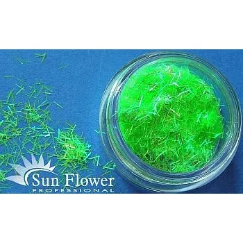 Třpytka na tělo a vlasy Sun Flower Zdobení nehtů Hologramové nitě T18 zelené