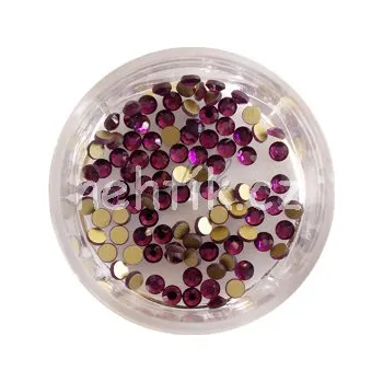 Nailee Broušené zirkonky tmavě fialkové 50ks