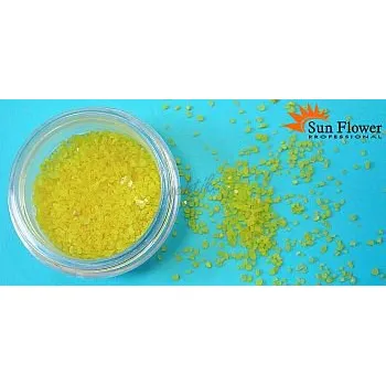 Sun Flower Zdobení nehtů - Drcené sklo KS35 žluté