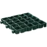 Ecoraster E 40 zelená, plastová zatravňovací dlažba, 33x33x4