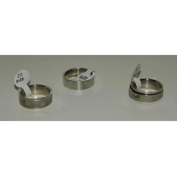 Souprava šperků Ocelové prstýnky 098 velikost 20 - sada 3 kusy