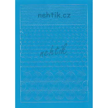 Nailee Samolepky Creativ kolečka mix - modrá