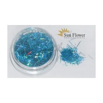 Třpytka na tělo a vlasy Sun Flower Zdobení nehtů Hologramové nitě T68 modré
