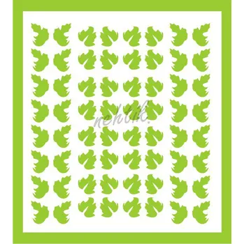Nailee Samolepky Art na nehty lístečky sv.zelené - 331-5