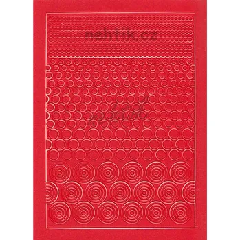 Nailee Samolepky Creativ kolečka mix - červená