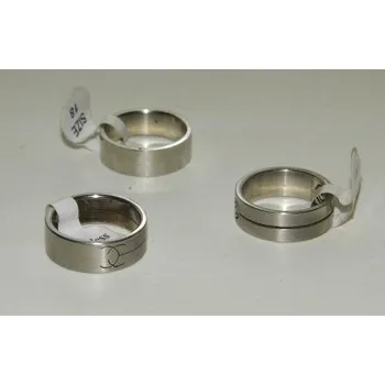 Souprava šperků Ocelové prstýnky velikost 18 - sada 3 kusy