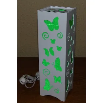 LED osvětlení Stolní dekorační LED lampa - zelený motýl VÝPRODEJ