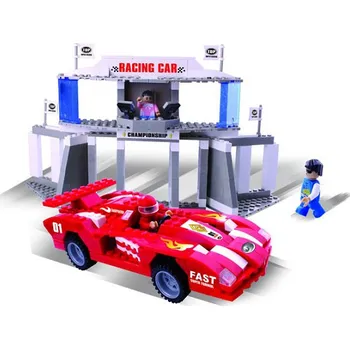 ostatní stavebnice Stavebnice závodní auto a tribuna 18702 VÝPRODEJ