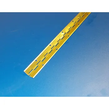 Nábytkové kování Tyčový závěs-klavírák ,mosaz , 1ks délka 3500mm