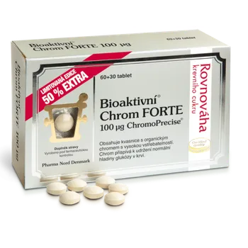 Pharma Nord Bioaktivní Chrom 100 mcg, 60 + 30 tbl.