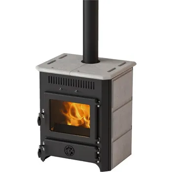 Krbová kamna MBS - kamna THERMO VULKAN ČERNÁ + MASTEK KOMPLET