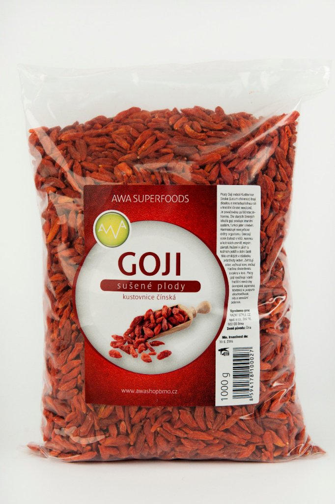 AWA superfoods Goji Kustovnice čínská sušené plody 1 kg