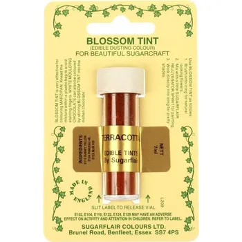 Potravinářské barvivo TERAKOTOVÁ prachová barva Sugarflair - Sugarflair Colours, Anglie