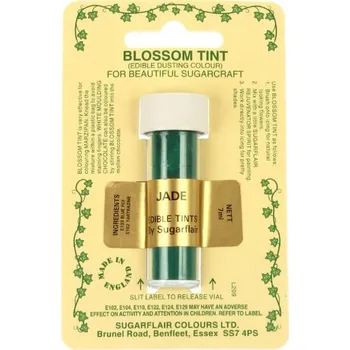 Potravinářské barvivo NEFRITOVĚ ZELENÁ Jade prachová barva - Sugarflair Colours, Anglie