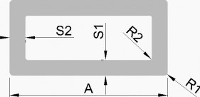 Hliníkový jekl 40x20x3