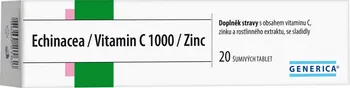 Generica Echinacea + Vitamin C 1000 + Zinc šumivé 20 tbl.