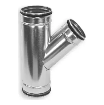 Vzduchotechnické potrubí Multivac Jednoduchá odbočka s těsněním OBJG45 k rozbočení trasy, 45°