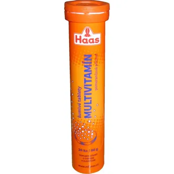 HAAS Multivitamin šumivé tablety pomeranč 20 tbl. HAAS Multivitamin šumivé tablety pomeranč 20 tbl.