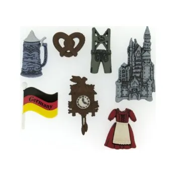 Náramek Ozdobné knoflíky Destination Germany