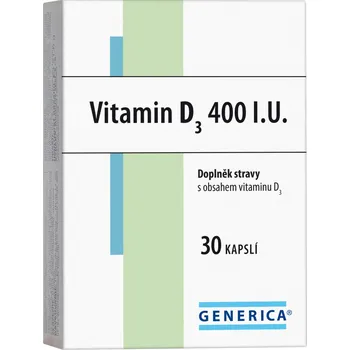 Recenze Generica Vitamin D3 30 cps.