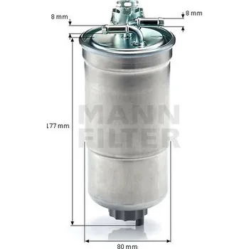 Palivový filtr Filtr paliva WK853/3x MULTICAR, SEAT, ŠKODA, VW, LINDE