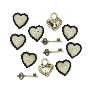 Náramek Ozdobné knoflíky Love Story