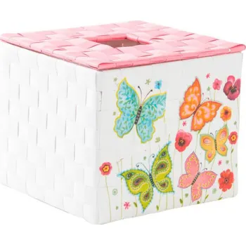 Úložný box Box na kapesníky "MOTÝLCI" 15x15x13cm