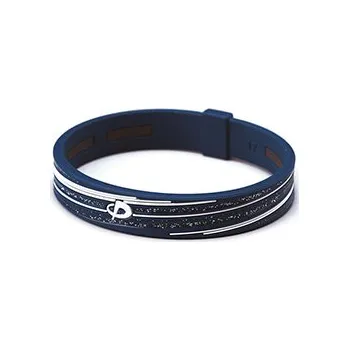 Náramek Náramek Phiten S Slash Barva: modro bílá, Velikost: 15 cm