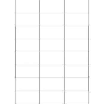 Samolepící etiketa Samolepící ETIKETY 70x37 mm na A4 - 100 listů