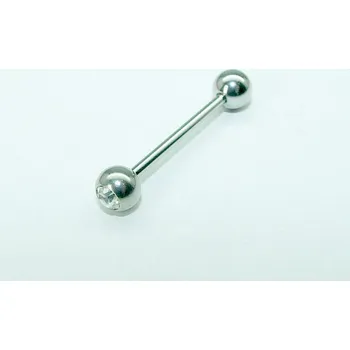 Piercing OPNG028 piercing činka kamínek bílá